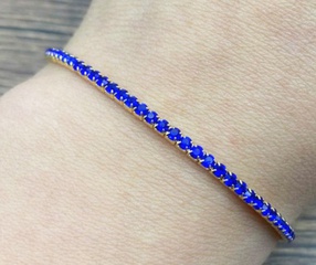 Bracelet Mode Cristal Bleu