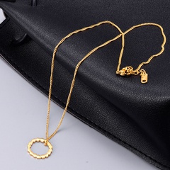 wholesale 18K gold wreath color gold necklace female clavicle chain pendant titanium steel ornaments