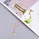 Korean letter necklace simple heart tassel star clavicle chain Valentines Day jewelrypicture14