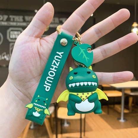 Cartoon silicone dinosaure mignon cartable petit pendentif poupée porte-clés de voiture NHQYF455814's discount tags