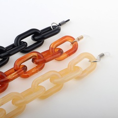 chaîne de lunettes acrylique simple rétro lunettes épaisses corde mode protection de l'environnement chaîne de lunettes antidérapante anti-perte