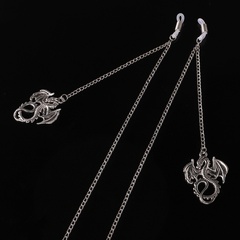 Non-slip popular metal glasses rope flying dragon pendant glasses chain fashion accessories