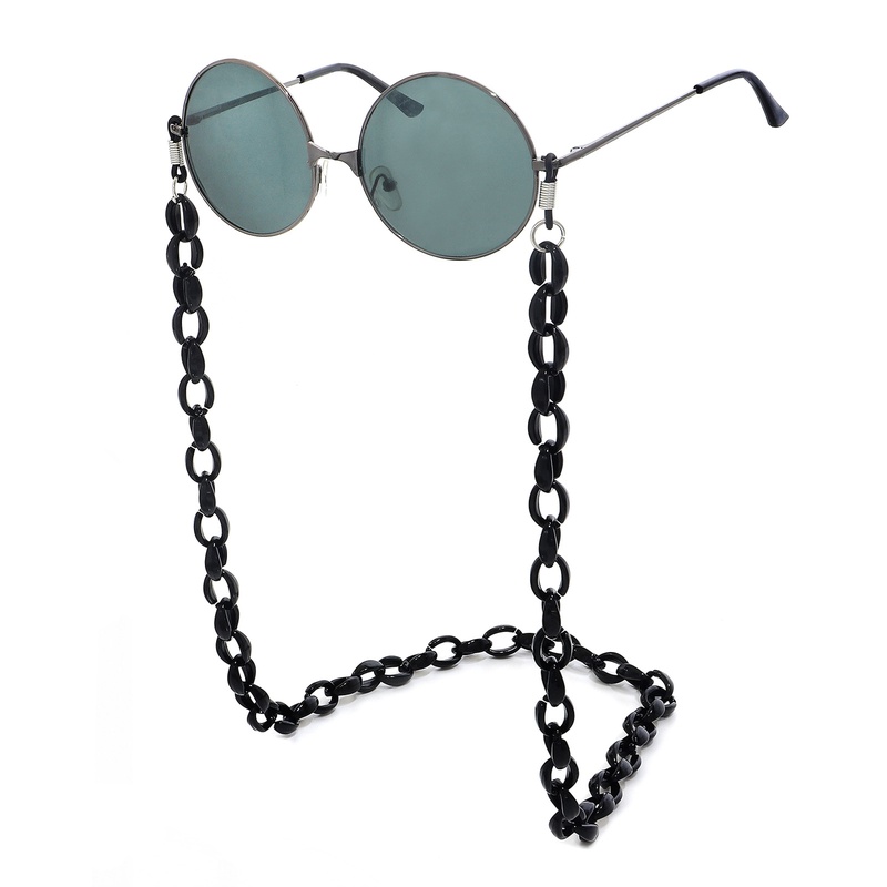 Resin Acrylic Plastic Small Black Eyeglasses Chain Simple Retro Fashion Environmental Protection Eyeglasses Chain NonSlip