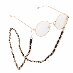 Classic Style Same Fashion Non-Slip Eyeglasses Chain New Metal Glasses Cord Aluminum Zipper Color-Retaining Gold And Silver Handmade