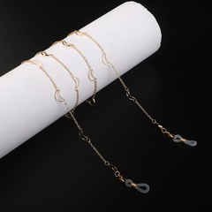 fashion simple handmade moon chain glasses chain glasses rope