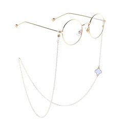 Fabrik Direkt verkauf Mode einfache schwarze weiße Gras Brillen kette Metall kette Brillen kette nicht leicht zu verblassen