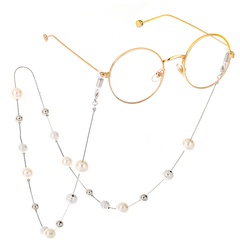 fashion sweater chain glasses chain two-use frosted ball pearl glasses chain