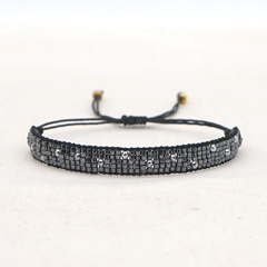 Ins Nischen design Miyuki Reis perlen hand gewebte Diamant Armband Schmuck Europäische und amerikanische Persönlichkeit Punk Armband