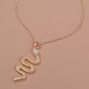 fashion diamondstudded exaggerated snakeshaped pendant necklace fashion clavicle chain wholesalepicture13