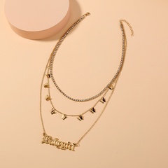 European and American retro accessories Gothic letter necklace creative butterfly necklace