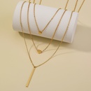 Mode mehrschichtige Halsketten kreatives Herz fnfzackiger Sternanhnger mehrschichtige Halskettepicture12