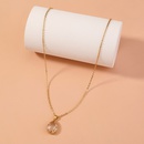 European and American jewelry elegant simple transparent water drop crystal pendant necklacepicture9