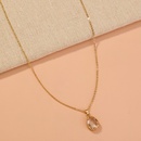 European and American jewelry elegant simple transparent water drop crystal pendant necklacepicture12