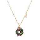 European and American natural color abalone shell sun flower pendant new clavicle chain wholesalepicture15