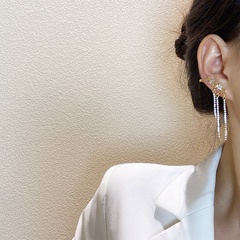 asymmetric star ear bone clip personality trend tassel niche earrings