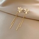 Korean Dongda Long Fringe Earrings Womens Summer New Flower Earrings Cold Style Refined Rhinestone Ear Ringspicture15