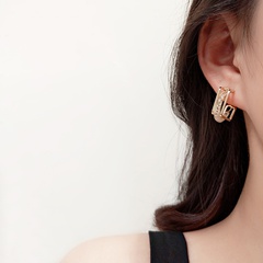 European and American fashion simple geometric earrings personality earrings wild temperament ear jewelry