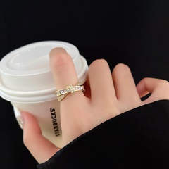 Korean fashion zircon ring personality index finger ring wholesale
