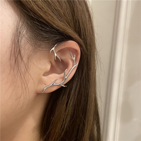 personality single copper ear bone clip flame shape ear clip  NHYQ456866's discount tags