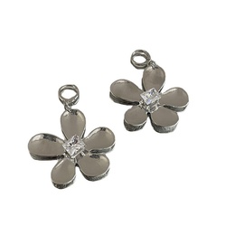 Korean design niche fashion exaggerated big flower earrings with diamonds trendy metal earringspicture13