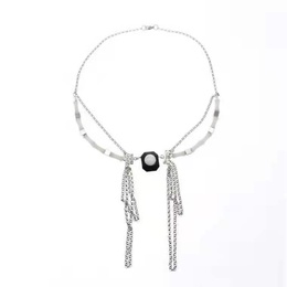 European and American New Ins Personality Chain Stitching Tassel Necklace Hip Hop Fashion Style Online Influencer Clavicle Chain Womens Sweater Chain Womenpicture13
