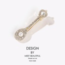 A spoon hairpin metal rhinestone spoon side clip creative design tableware metal hair accessoriespicture12
