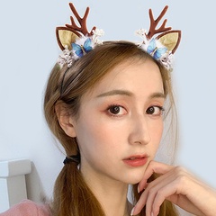 Weihnachten Geweih Kopfschmuck Erwachsene Halloween Stirnband Fee Internet Berühmtheit Mori Mädchen Elch Horn Haarkarte Super Fee Stirnband