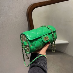 Rhombic Chain Bag Women's Bag 2021 Autumn and Winter New Trendy Fashion Trending Shoulder Bucket Bag Messenger Bag