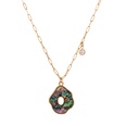 European and American natural color abalone shell sun flower pendant new clavicle chain wholesalepicture16