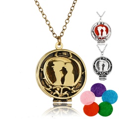 Aromatherapy Dispenser Photo Box European and American Popular Can Open Necklace Locket