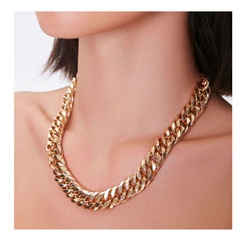 European and American Fashion Retro Ornament Irregular Personality Exaggerated Thick Chain Necklace, Bracelet Set 18540