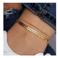 creative aircraft chain anklet popular personality geometric footwear