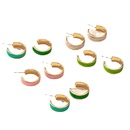 Amazon Personality 5 Pairs Drip Glazed Basic Ring Earrings Europe and America Cross Border Ins Exaggerated Earrings Suitpicture10