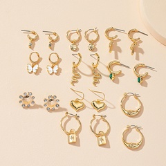 new 10 pairs of earrings multi-piece wholesale personalized fashion earrings