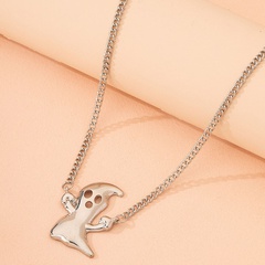2021 Fall New  Halloween Skull Ghost Fashion Personality European and American Popular Necklace