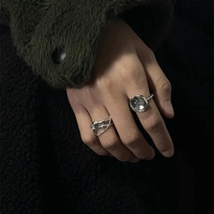Korean ring female opening ring niche design simple adjustable index finger ring