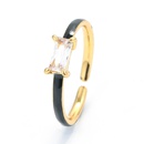 European and American color dripping oil opening adjustable square diamond ring wholesalepicture9