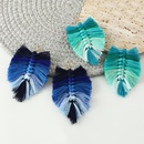 Naizhu Handmade DIY European and American Bohemian Tassel Earrings Vintage Feather Long Earrings Ethnic Earringspicture14