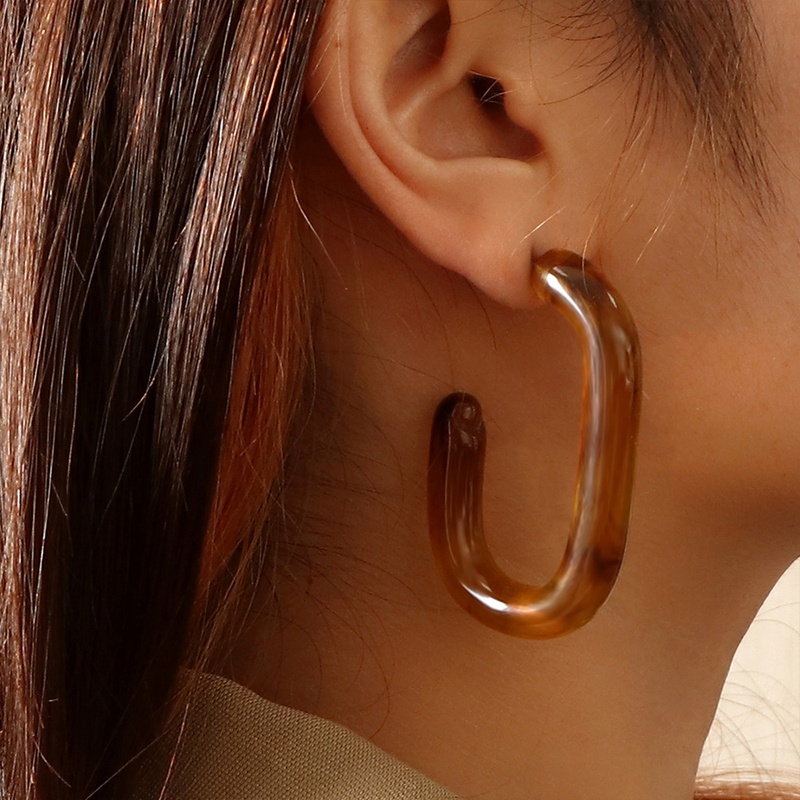fashion jewelry wholesale creative acrylic earrings personality exaggerated geometric earrings