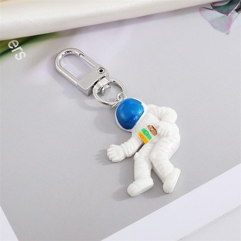 Netter Cartoon Astronaut Raumschiff Schlssel bund Stereo Astronaut Handy Tasche Schlssel Anhnger grenz berschreitend