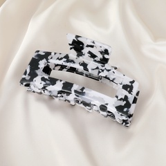 Korean checkerboard catching clip temperament black and white hairpin acrylic hair accessories