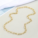 European crossborder exaggerated punk personality alloy thick chain necklace naked chain clavicle chain chokerpicture7