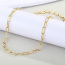European crossborder exaggerated punk personality alloy thick chain necklace naked chain clavicle chain chokerpicture8
