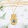 European CrossBorder Sold Jewelry Retro Fashion Fatima Hand Devil Eye Necklace Turkish Eye Pendant Clavicle Chainpicture12