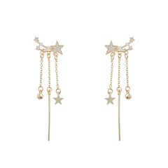 Retro earrings temperament long tassel star earrings new trendy earrings