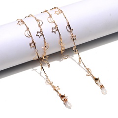 AliExpress EBay Amazon Hot Fashion Simple Handmade Copper Star Moon Chain Eyeglasses Chain