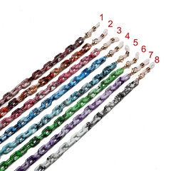 fashion 8-color acrylic printing two-color glasses chain glasses rope
