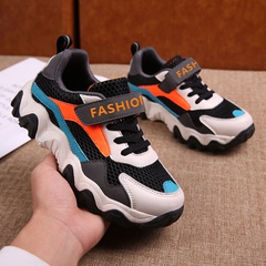 2021 spring and autumn new children's daddy shoes style sports casual mesh hollow shoes