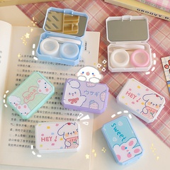 cute contact lens case mini simple small box
