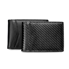 Cross-Border Foreign Trade Men's RFID Anti-Theft Swiping European and American Card Holder Amazon Hot Men's and Women's American Gold Clip Card Holder